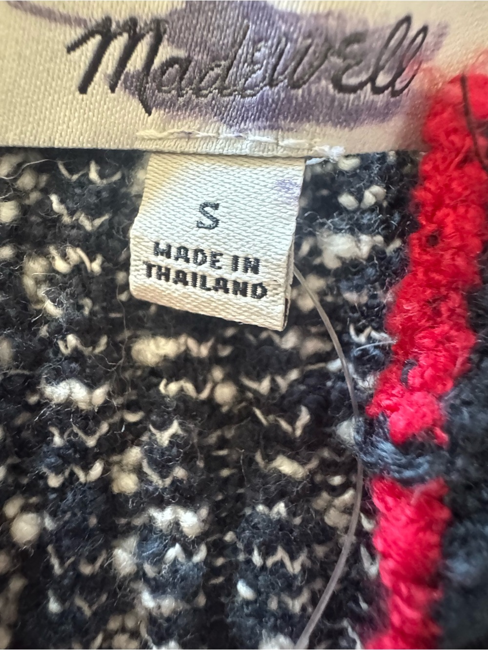 New! Madewell Striped Bouclé-Knit Cardigan - Picture 6 of 8